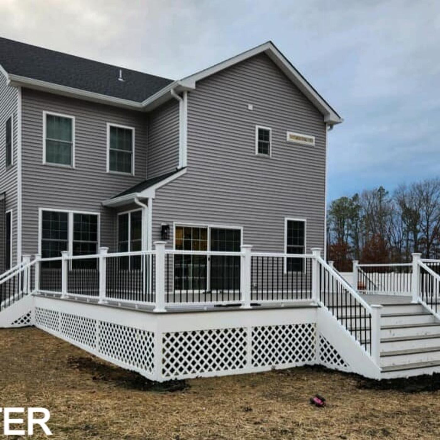 Custom deck built by JRG Builders