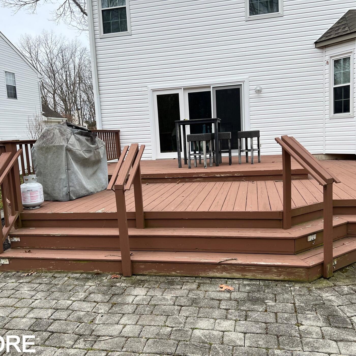 Custom deck built by JRG Builders