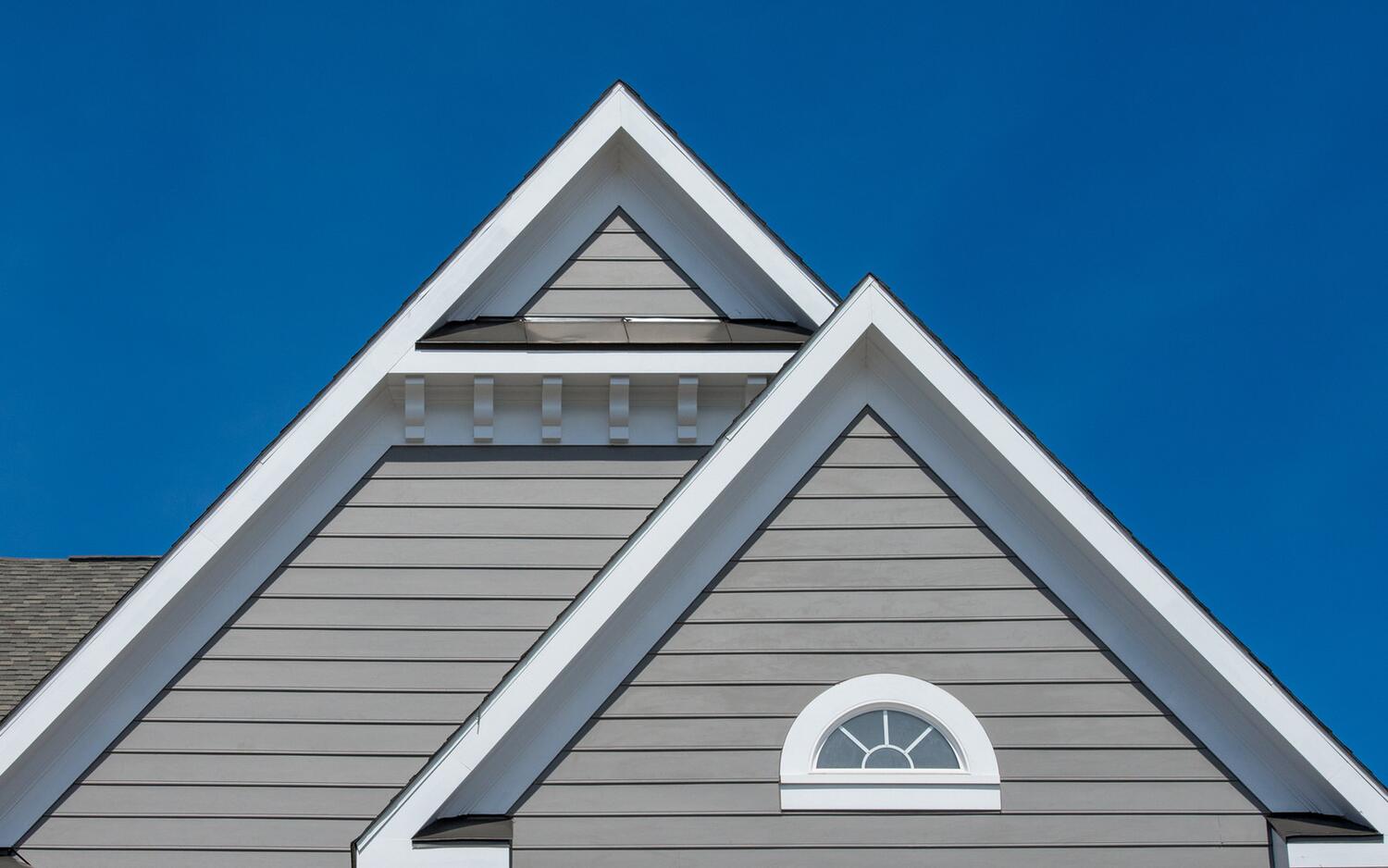 Exterior siding detail on a residential property